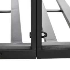 Outsunny 6' Metal Arch Backyard Garden Bridge, Safety Siderails, Arc Footbridge For Backyard Creek, Stream, Pond, Black -Home Improvement Store GUEST 0086d8d3 8716 4f68 a109 6321b7269141