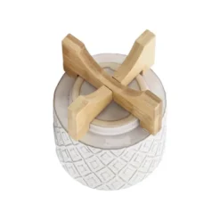 Sagebrook Home 6" Wide Ceramic Diamond Etched Flower Planter Pot With Wooden Stand Beige 13 Sagebrook Home 6" Wide Ceramic Diamond Etched Flower Planter Pot With Wooden Stand Beige -Home Improvement Store GUEST 020408f0 0637 4fe6 989e 5297a25f88e6