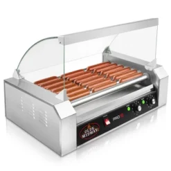 Olde Midway Electric Hot Dog Roller Grill Cooker With Glass Cover, Commercial Grade Machine -Home Improvement Store GUEST 0300fc61 399e 4e5d 91e9 09ca28b906cc
