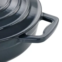 MegaChef 2 Quart Round Enameled Cast Iron Braiser Pan In Dark Blue -Home Improvement Store GUEST 03afa15b 8fa2 46b8 8fc0 d518cda77869