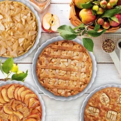 Bruntmor 10" Porcelain Ceramic Pie Pan For Baking Apple Pie, White Set Of 4 -Home Improvement Store GUEST 047bfc9d 69ae 41a5 8719 677cfb3640cb