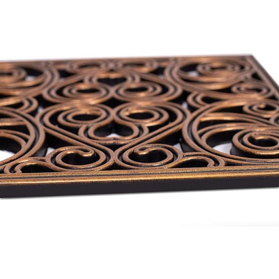 BirdRock Home Rubber Stepping Stone Tiles - 12 X 12" - Set Of 3 - Copper 3 BirdRock Home Rubber Stepping Stone Tiles - 12 X 12" - Set Of 3 - Copper