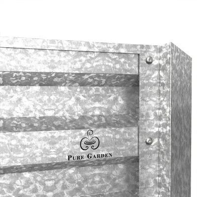 Nature Spring Raised Garden Bed And Plant Holder Kit For Growing Flowers, Vegetables, Herbs - Gray 4 Nature Spring Raised Garden Bed And Plant Holder Kit For Growing Flowers, Vegetables, Herbs - Gray - Image 2