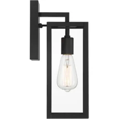 John Timberland Titan Modern Outdoor Wall Light Fixtures Set Of 2 Mystic Black 14 1/4" Clear Glass For Post Exterior Barn Deck House Porch Yard Patio -Home Improvement Store GUEST 08852a10 2ade 4fdf a9ac edfca79ea1c7