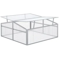 Outsunny 39" Aluminum Vented Cold Frame Mini Greenhouse Kit With Adjustable Roof, Polycarbonate Panels, & Strong Design 9 Outsunny 39" Aluminum Vented Cold Frame Mini Greenhouse Kit With Adjustable Roof, Polycarbonate Panels, & Strong Design -Home Improvement Store GUEST 09d2d46a 8637 4444 a139 7660f85323ac