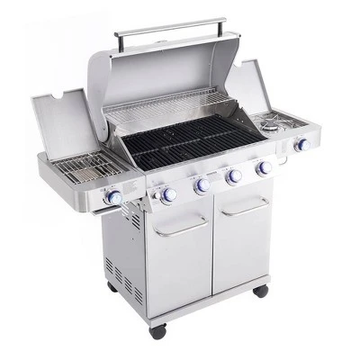 4-Burner Propane Stainless Steel Gas Grill Model 24367- Monument Grills 4 4-Burner Propane Stainless Steel Gas Grill Model 24367- Monument Grills - Image 2