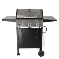 Grill Boss GBC1932M Outdoor BBQ 3 Burner Propane Gas Grill For Barbecue Cooking With Top Cover Lid, Wheels, And Side Storage Shelves, Black -Home Improvement Store GUEST 0a6c9a80 5892 4cd4 911f 8e3c3e683bb3