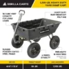 Gorilla Carts 1500 Pound Capacity Super Heavy Duty Poly Yard Garden Steel Dump Utility Wheelbarrow Wagon Cart With 2 In 1 Towing ATV Handle, Black -Home Improvement Store GUEST 0d7243b1 707c 415d acd4 ba5c1120dcf4