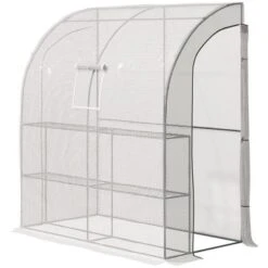 Outsunny 7' X 3' X 7' Outdoor Walk-In Greenhouse, Plant Nursery With Roll-up Windows, PE Cover, And 3 Wire Shelves 13 Outsunny 7' X 3' X 7' Outdoor Walk-In Greenhouse, Plant Nursery With Roll-up Windows, PE Cover, And 3 Wire Shelves -Home Improvement Store GUEST 102e9787 be48 498b bd60 89e9a90a2bcc