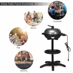 Costway Electric BBQ Grill 1350W Non-stick 4 Temperature Setting Outdoor Garden Camping -Home Improvement Store GUEST 11ebac14 d0e4 49ce a450 4f8e1949c9ac