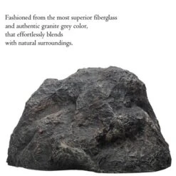 Gardenised Decorative Outdoor Weather-Resistant Artistic Artificial Faux Stone Rock, Garden Patio Granite Grey Fiberglass Stone -Home Improvement Store GUEST 1427dd2f 5fb4 4b39 bb41 c05fbf668584