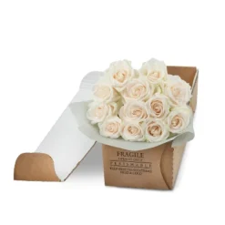 Dozen Fresh Cut White Roses With Vase -Home Improvement Store GUEST 14a6951f d45b 4d24 acf0 fc6535b19974