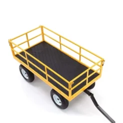 Gorilla Carts 1200lbs. Capacity Industrial Steel Utility Wagon With Removable Sides And 2 In 1 Handle For Towing - Yellow (GOR1201B) -Home Improvement Store GUEST 15d65ce2 7345 4556 9367 5cd8c911e227