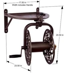Liberty Garden LBG-710 Navigator Wall-Mounted 360 Degree Rotating Garden Hose Reel, Bronze, Holds 125-Feet Of 5/8 Inch Hose -Home Improvement Store GUEST 18114d64 8223 4f32 8b63 c403ac229305
