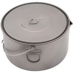 TOAKS Titanium 2000ml Outdoor Camping Cook Pot With Bail Handle POT-2000-BH