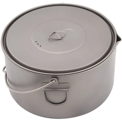 TOAKS Titanium 2000ml Outdoor Camping Cook Pot With Bail Handle POT-2000-BH 3 TOAKS Titanium 2000ml Outdoor Camping Cook Pot With Bail Handle POT-2000-BH