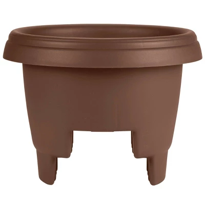 Bloem 12" Wide Oval Balcony Rail Planter 6 Bloem 12" Wide Oval Balcony Rail Planter - Image 4