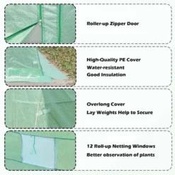 Aoodor Large Walk-in Green House With Zippered Screen Doors 17 Aoodor Large Walk-in Green House With Zippered Screen Doors -Home Improvement Store GUEST 1ed220a8 668e 405b 82eb ed75089e8d00