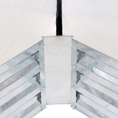 Sunnydaze Decor Sunnydaze Steel Raised Garden Bed With PVC Greenhouse Cover - Clear 6 Sunnydaze Decor Sunnydaze Steel Raised Garden Bed With PVC Greenhouse Cover - Clear - Image 4