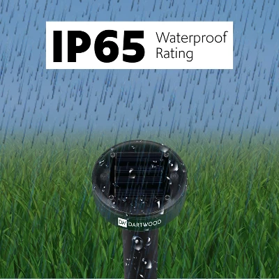 Dartwood Outdoor Solar Ultrasonic Pest And Mole Repellent For Groundhogs, Rats, Mice, Snakes In Your Gardens, Lawns And Yards (2 Pack) 6 Dartwood Outdoor Solar Ultrasonic Pest And Mole Repellent For Groundhogs, Rats, Mice, Snakes In Your Gardens, Lawns And Yards (2 Pack) - Image 4