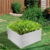 Costway 4 Pcs 48.5'' Raised Garden Bed Square Plant Box Planter Flower Vegetable White -Home Improvement Store GUEST 2159b620 366c 46c8 92e6 ee3b13da729e