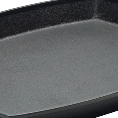 Bayou Classic 12 X 14 Inch Heavyweight Even-Heating Oven & Broiler Safe Cast Iron Shallow Skillet Pan With Wide Loop Handles For Cooking Or Baking 6 Bayou Classic 12 X 14 Inch Heavyweight Even-Heating Oven & Broiler Safe Cast Iron Shallow Skillet Pan With Wide Loop Handles For Cooking Or Baking - Image 4