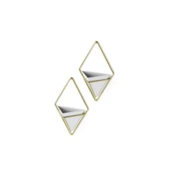 Set Of 2 Trigg Wall Display Planters White/Brass - Umbra -Home Improvement Store GUEST 2589962e b83b 4028 b97b 127a5ad61f17