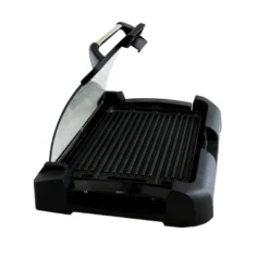 MegaChef Reversible Indoor Grill And Griddle With Removable Glass Lid