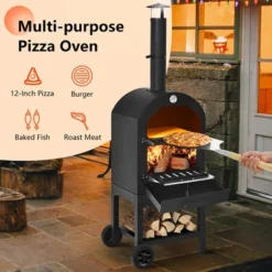 Costway Outdoor Pizza Oven Wood Fire Pizza Maker Grill W/ Pizza Stone & Waterproof Cover 13 Costway Outdoor Pizza Oven Wood Fire Pizza Maker Grill W/ Pizza Stone & Waterproof Cover -Home Improvement Store GUEST 2e010bb3 7a98 43be b468 506f7468672a