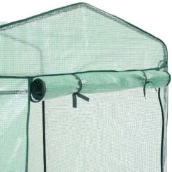 Sunnydaze Decor Sunnydaze Outdoor Portable Growing Rack Petite Deluxe Mini Walk-In Greenhouse With Roll-Up Door - 1 Shelf - Green -Home Improvement Store GUEST 2e450bb6 ffe6 4fca 9ef5 493c3f226c53