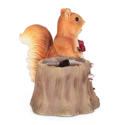 Christopher Knight Home 19" Wide Mohar Concrete Outdoor Novelty Squirrel Planter Brown 6 Christopher Knight Home 19" Wide Mohar Concrete Outdoor Novelty Squirrel Planter Brown - Image 4