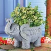 Collections Etc Hand-painted Indoor/Outdoor Resin Elephant Planter 11 X 6 X 8.25 -Home Improvement Store GUEST 2ee63b50 fdd5 49e1 8176 f411673c5b77