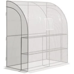 Outsunny 7' X 3' X 7' Outdoor Walk-In Greenhouse, Plant Nursery With Roll-up Windows, PE Cover, And 3 Wire Shelves 18 Outsunny 7' X 3' X 7' Outdoor Walk-In Greenhouse, Plant Nursery With Roll-up Windows, PE Cover, And 3 Wire Shelves -Home Improvement Store GUEST 2fbe0a32 0494 49f1 bb59 22a15e551741