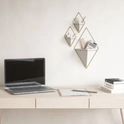 Trigg Wall Display Planter White/Brass - Umbra -Home Improvement Store GUEST 301cd102 3b20 4cff b9be a4a935057b43