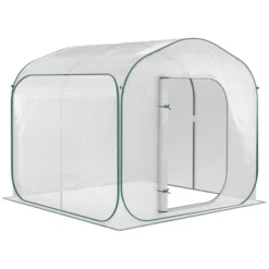 Outsunny 7' X 7' X 6' Portable Walk-in Greenhouse, Pop-up Setup, Outdoor Garden Canopy Hot House, Zipper Door -Home Improvement Store GUEST 303c7d28 4395 4ae5 9895 85d9e9b0f44f