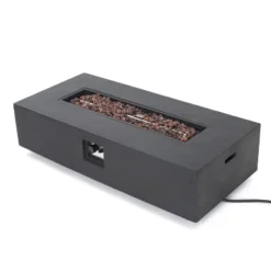 Pismo 5pc Aluminum Chat Set With Fire Pit - Silver/Dark Gray - Christopher Knight Home -Home Improvement Store GUEST 31fc05de ca32 4480 af2b d09739089211