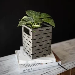 Flower Tin Galvanized Metal Planter - Foreside Home & Garden -Home Improvement Store GUEST 32267878 ea81 4778 a8bc 5c1a07636afc