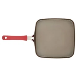Rachael Ray Cook + Create Aluminum Nonstick Square Stovetop Griddle Pan 11" Red -Home Improvement Store GUEST 32dc1571 d1db 4853 b784 29c56b46225b