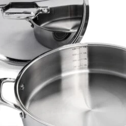 BergHOFF Professional Tri-Ply 18/10 Stainless Steel 11" Saute Pan With Stainless Steel Lid 4.6Qt. -Home Improvement Store GUEST 34306ca1 4eff 420b a908 d8061470bd38