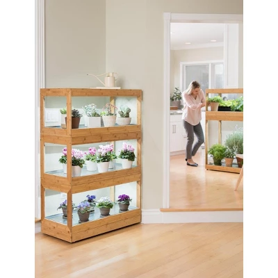 Bamboo LED Grow Light Garden For Succulents And Seeds - Gardener's Supply Company 5 Bamboo LED Grow Light Garden For Succulents And Seeds - Gardener's Supply Company - Image 3