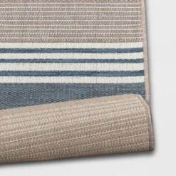 Sand Stripe Outdoor Rug Blue - Threshold™ -Home Improvement Store GUEST 3616b472 fed7 4009 8a0d 4aa280b59abf