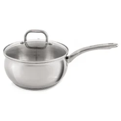 BergHOFF Belly Shape 18/10 Stainless Steel Sauce Pan With Glass Lid -Home Improvement Store GUEST 3709dcee bcdb 45df 838e 84ec0710e77e