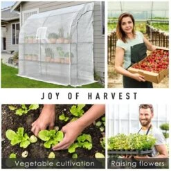 Outsunny 7' X 3' X 7' Outdoor Walk-In Greenhouse, Plant Nursery With Roll-up Windows, PE Cover, And 3 Wire Shelves 16 Outsunny 7' X 3' X 7' Outdoor Walk-In Greenhouse, Plant Nursery With Roll-up Windows, PE Cover, And 3 Wire Shelves -Home Improvement Store GUEST 3951dfa8 85cd 4cc6 babe 3d0b4a3adfcc