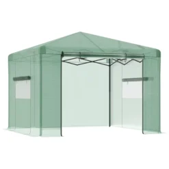 OutsunnyPortable Pop-up Walk-in Greenhouse With Roll-up Door -Home Improvement Store GUEST 396efdea e81a 4b76 93c7 4399e75f28f9