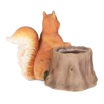 Christopher Knight Home 19" Wide Mohar Concrete Outdoor Novelty Squirrel Planter Brown 4 Christopher Knight Home 19" Wide Mohar Concrete Outdoor Novelty Squirrel Planter Brown - Image 2