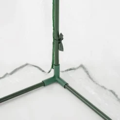 Outsunny 5' X 4' X 7' Lean-to Greenhouse, Walk-in Wall Mounted Hot House & Plant Nursery With 2 Zippered Roll Up Doors, Sloping PVC Cover, Green -Home Improvement Store GUEST 3d1f2309 7585 48a0 a1ce f4953d27025c