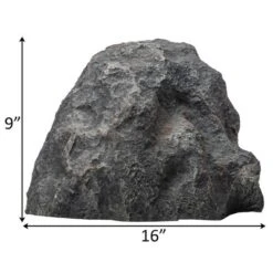 Gardenised Decorative Outdoor Weather-Resistant Artistic Artificial Faux Stone Rock, Garden Patio Granite Grey Fiberglass Stone -Home Improvement Store GUEST 4230e25f ac28 4923 862d bd776e10f807