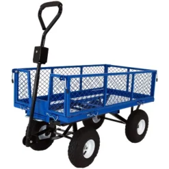 Sunnydaze Decor Sunnydaze Outdoor Lawn And Garden Heavy-Duty Durable Steel Mesh Utility Dump Wagon Cart With Removable Sides -Home Improvement Store GUEST 47b920d0 9726 4fc2 ada2 23ff0244062d