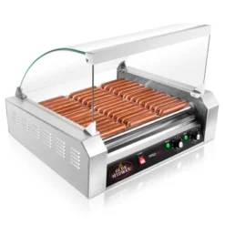 Olde Midway Electric Hot Dog Roller Grill Machine With Glass Cover, Commercial Grade -Home Improvement Store GUEST 4b06841f c39f 444f 9fb0 f0cfa91bd81c
