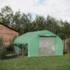 Outsunny Walk-in Tunnel Greenhouse With Zippered Mesh Doors & Roll-up Sidewalls, Upgraded Hot House, Green, 11.5' X 10' X 6.5' 1 Outsunny Walk-in Tunnel Greenhouse With Zippered Mesh Doors & Roll-up Sidewalls, Upgraded Hot House, Green, 11.5' X 10' X 6.5' -Home Improvement Store GUEST 4cd8780c 72cf 4265 9f4f 306c4c058047